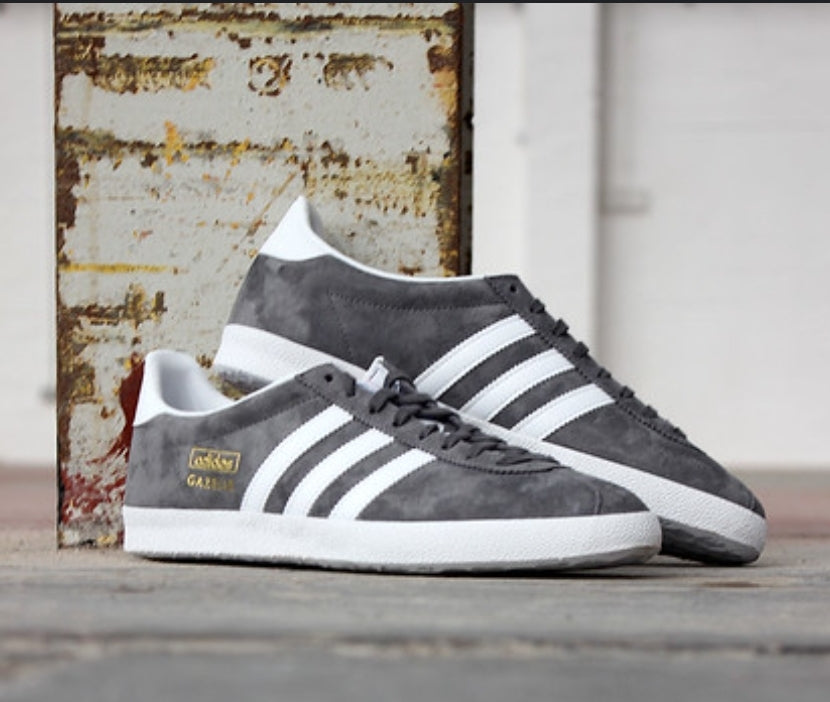 adidas gazelle silver green womens Gray and White Suede OG Gazelles – SINTRICITY26